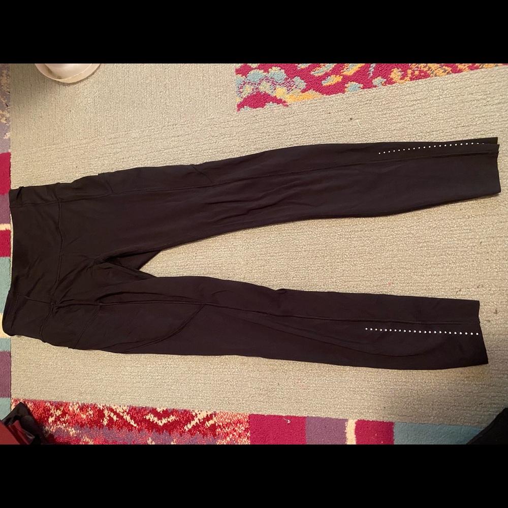 Lululemon fast and free leggings black size 4